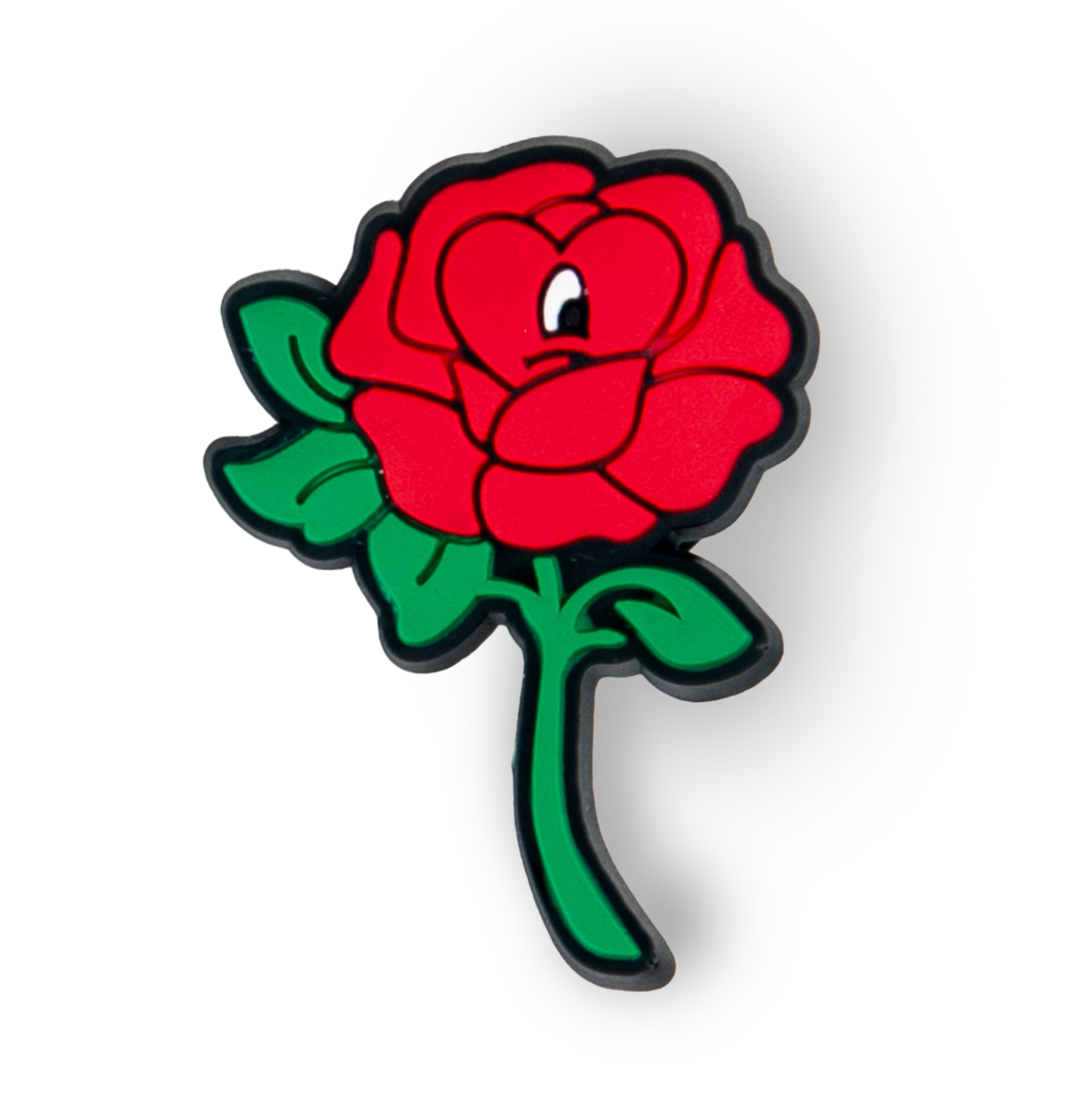 Red Rose Flower Charm