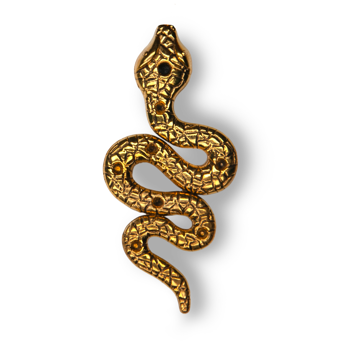 Gold Snake Metal Charm