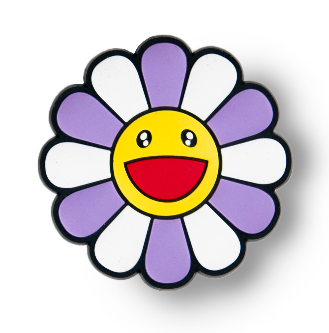 Happy Flower Charm (Purple & White)