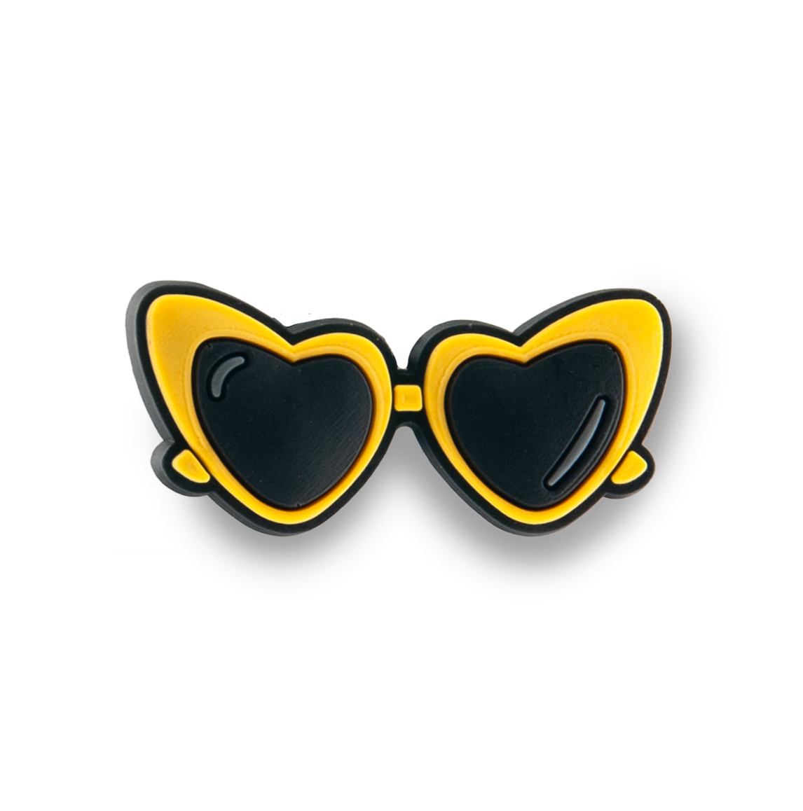 Yellow Heart Sun Glasses Charm