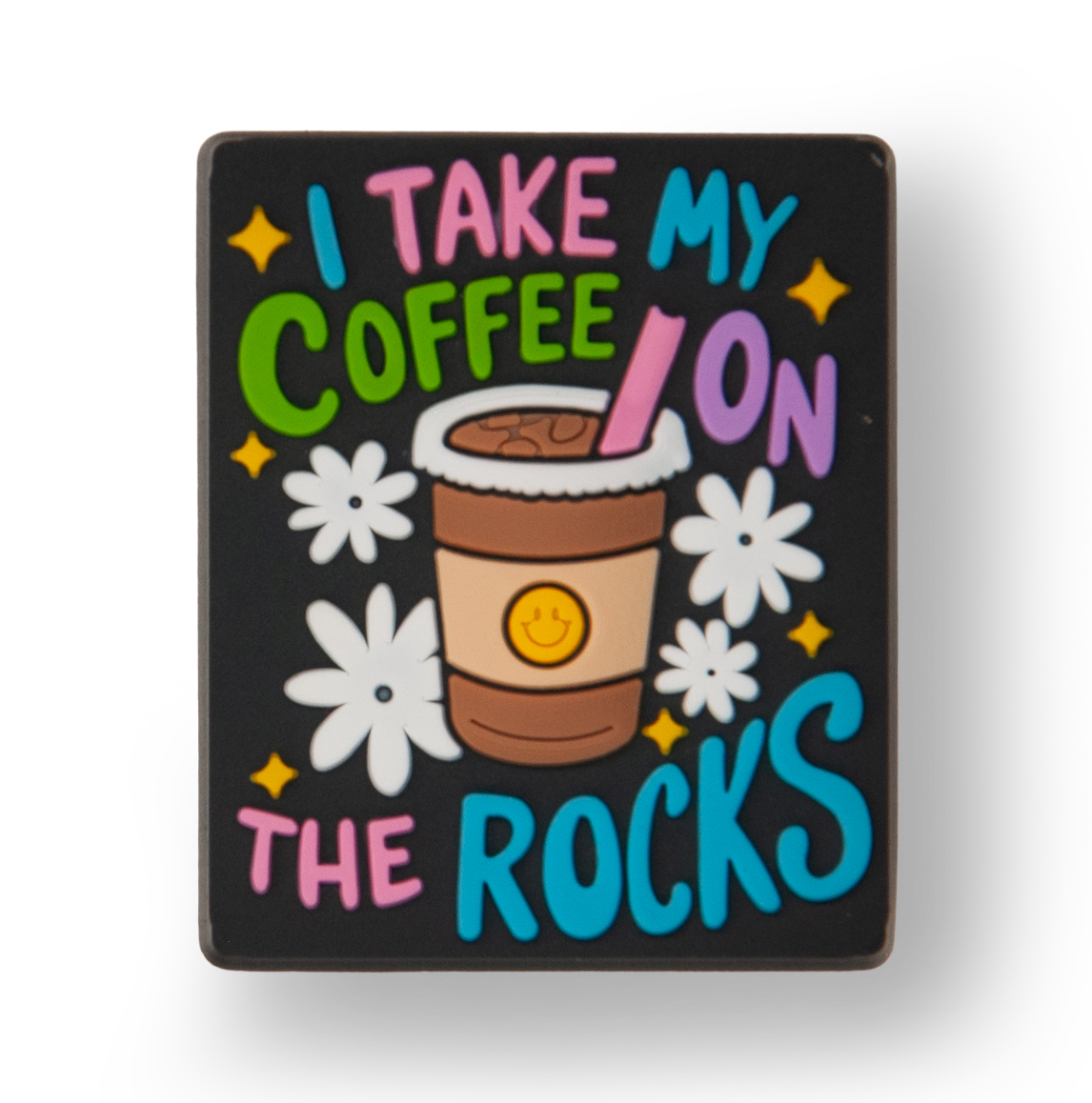 "I Take My Coffee On The Rocks" Charm
