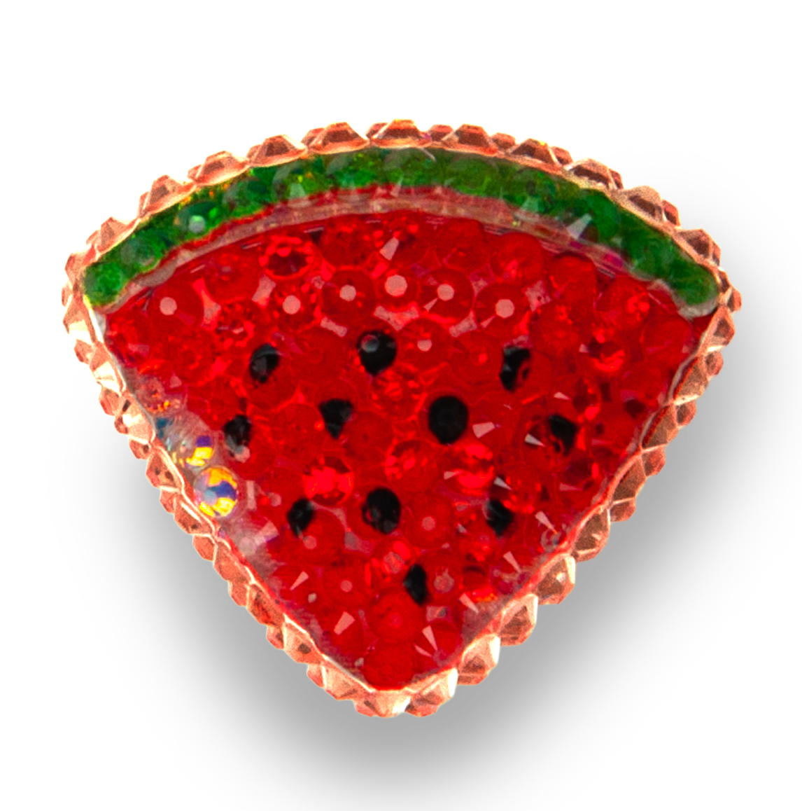 Jeweled Watermelon Slice Charm