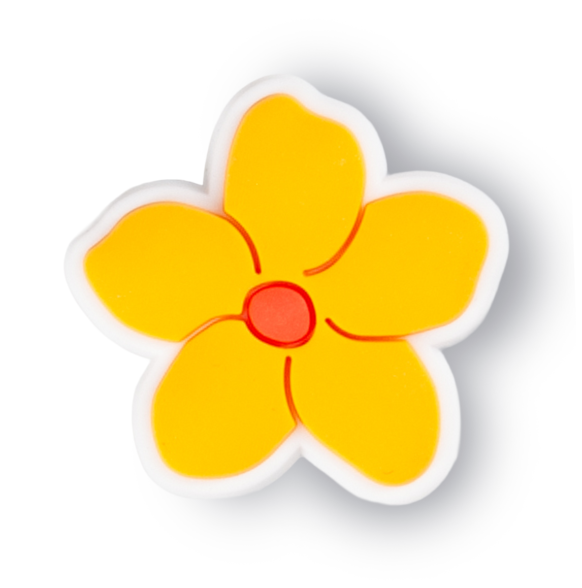 Orange Tropical Flower Charm