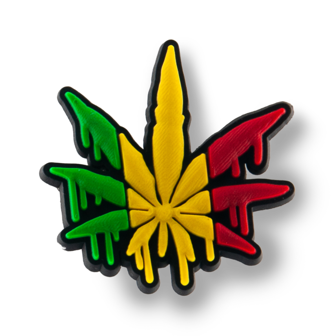 Rasta MJ Leaf Charm