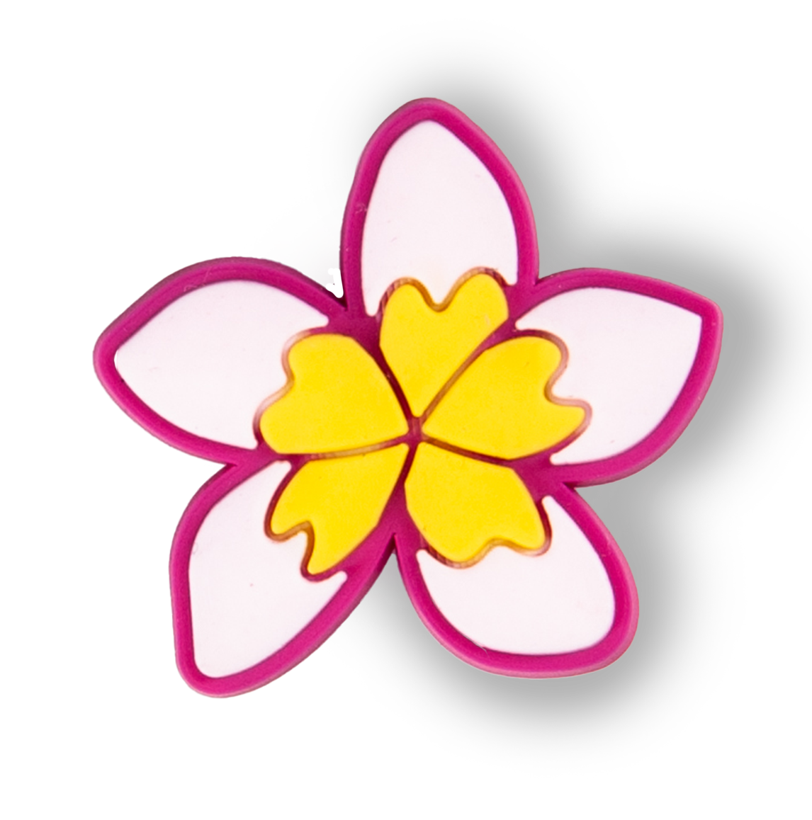 Pink & Yellow Tropical Flower Charm