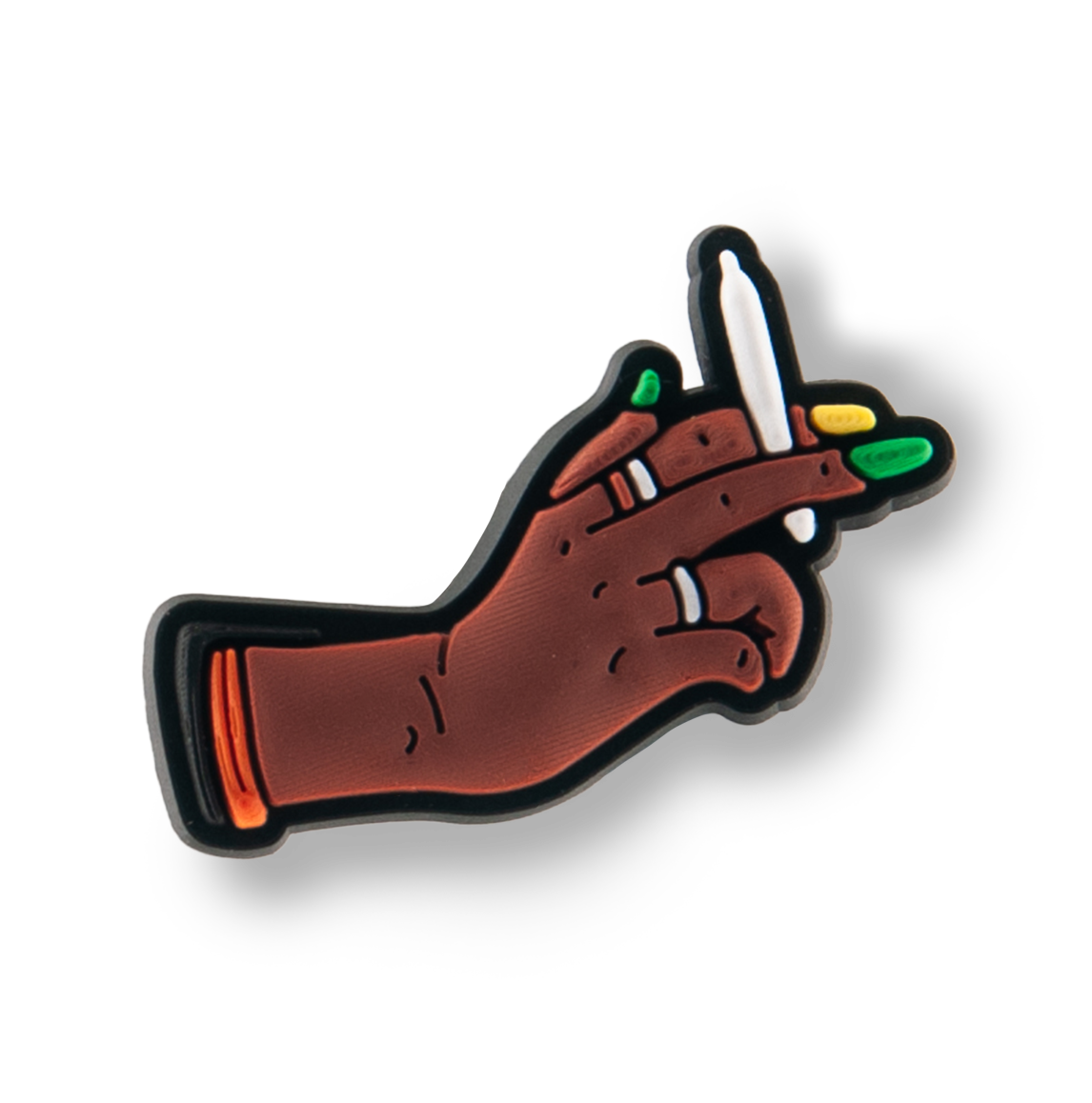 Woman Holding Joint Charm