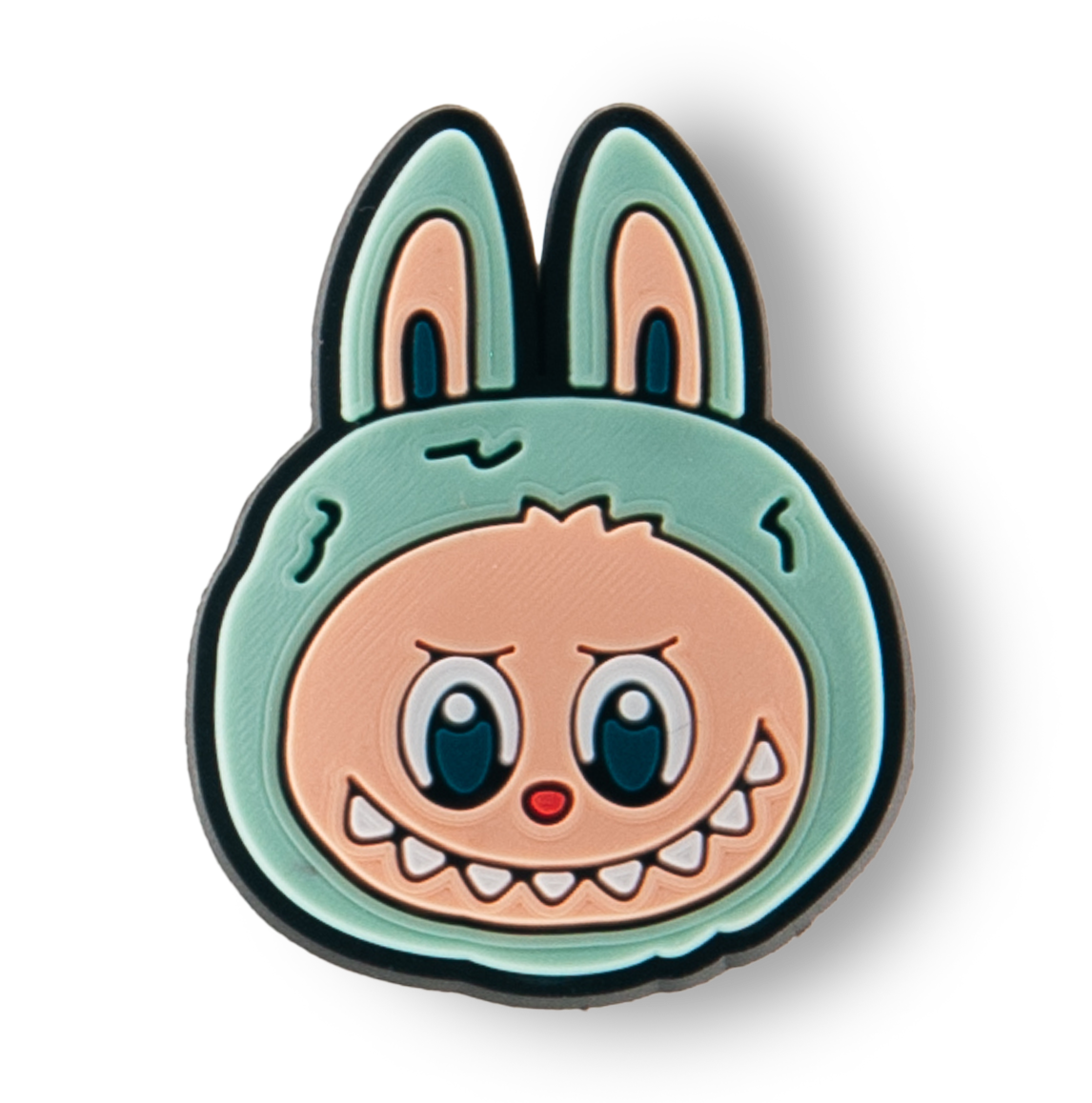 Aqua Labubu Head Charm
