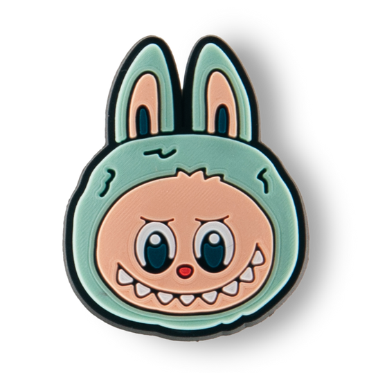 Aqua Labubu Head Charm