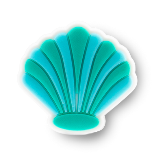Aqua Sea Shell Charm