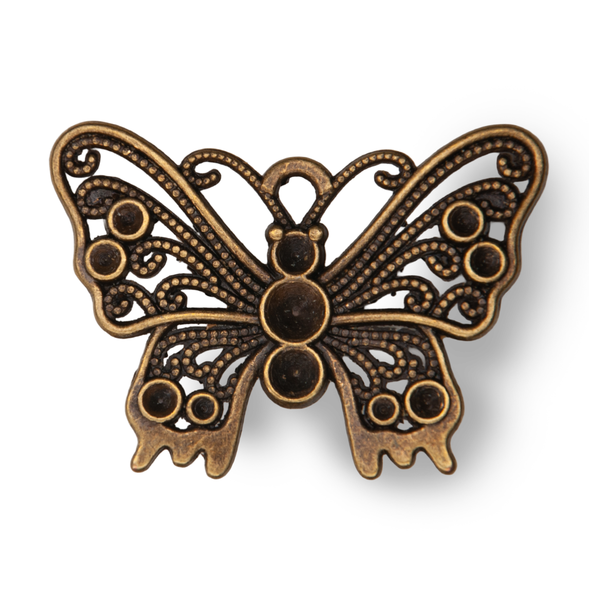 (Large) Bronze Butterfly Charm