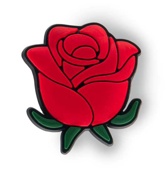 Classic Rose Flower Charm