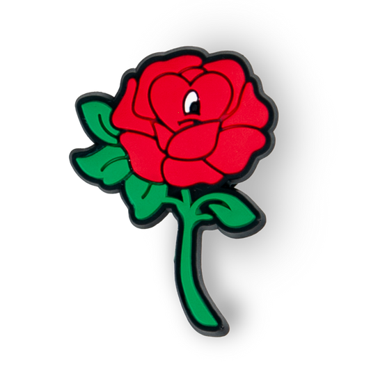 Red Rose Flower Charm