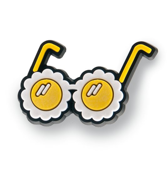 Daisy Flower Glasses Charm
