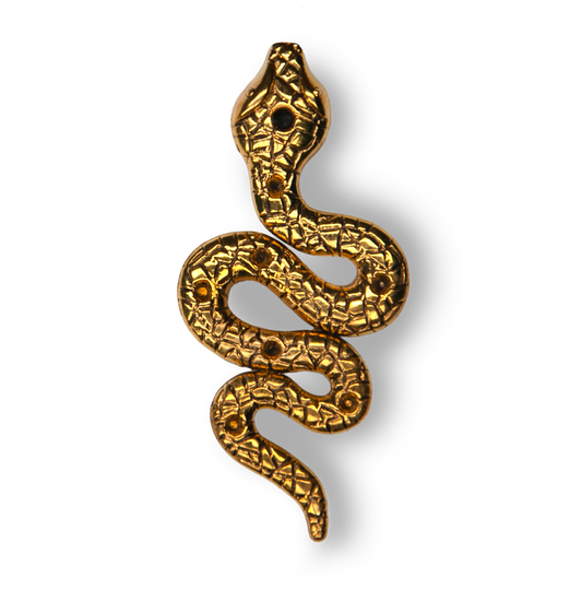 Gold Snake Metal Charm