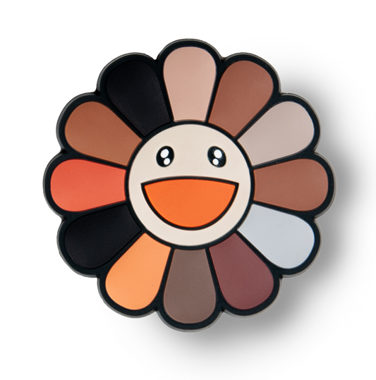 Brown Happy Flower Charm