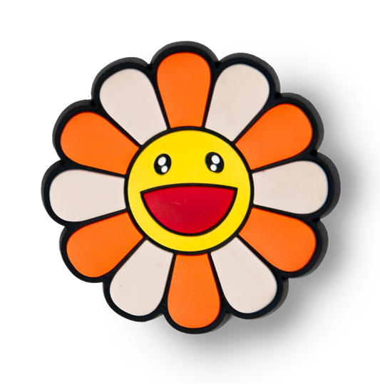 Orange Happy Flower Charm