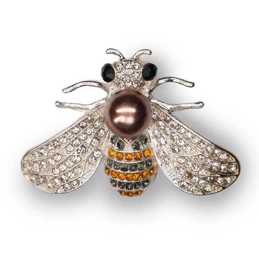 Jeweled Bee Metal Charm