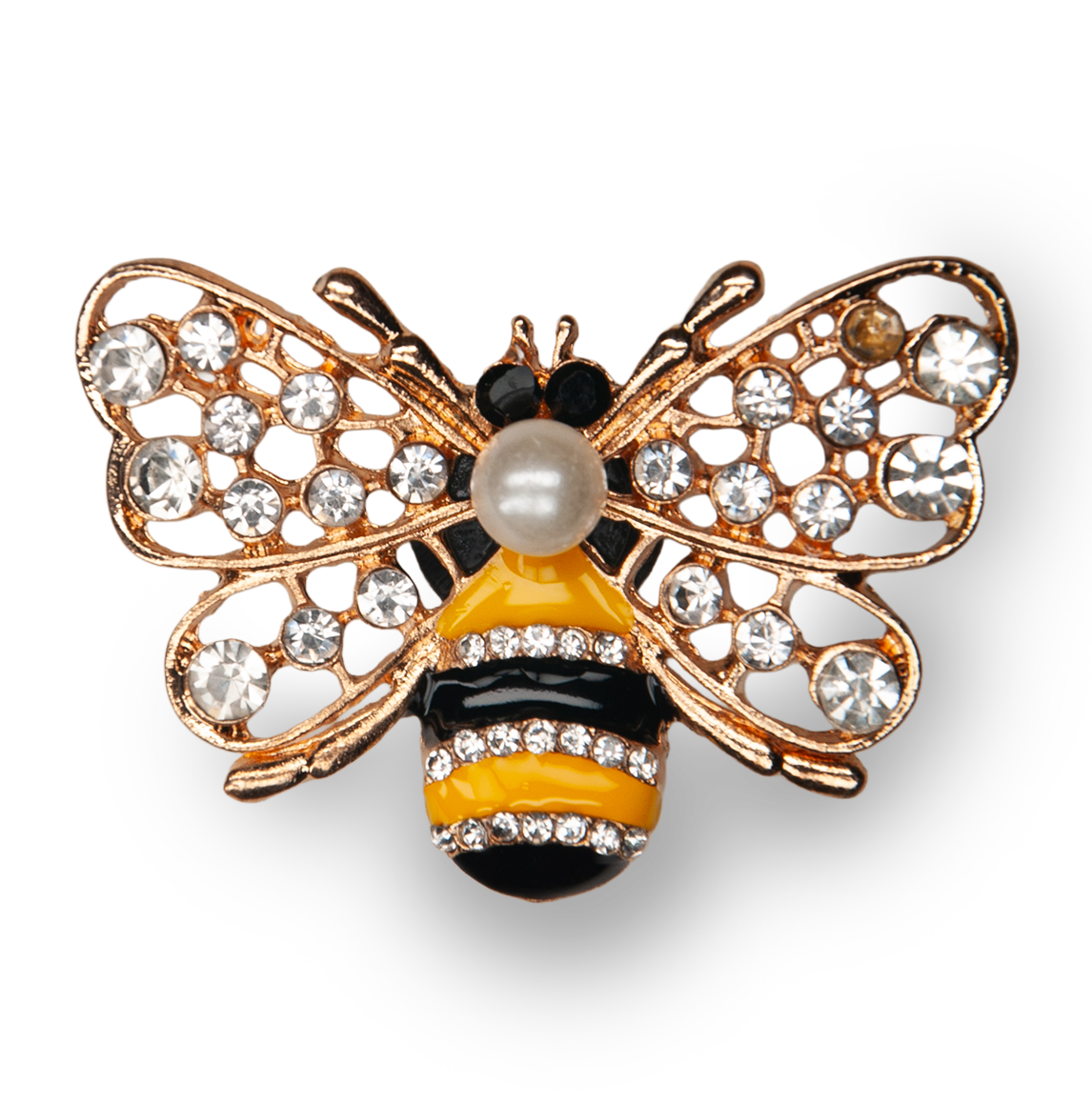 Jeweled Queen Bee Metal Charm