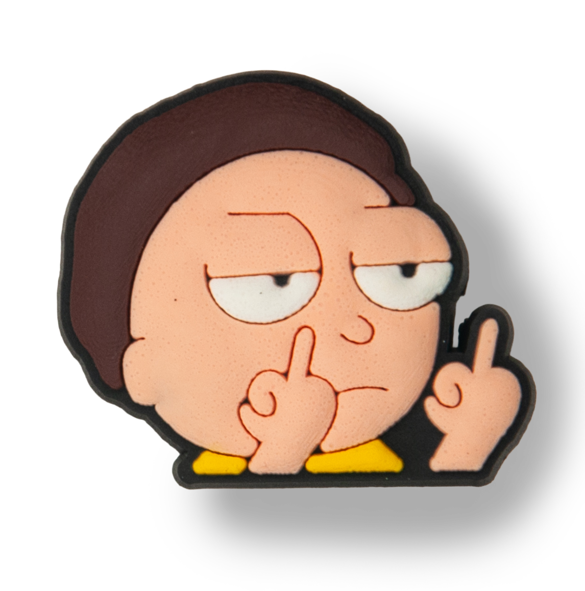 Morty Middle Finger Charm