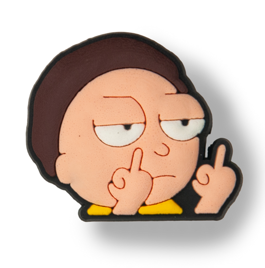 Morty Middle Finger Charm