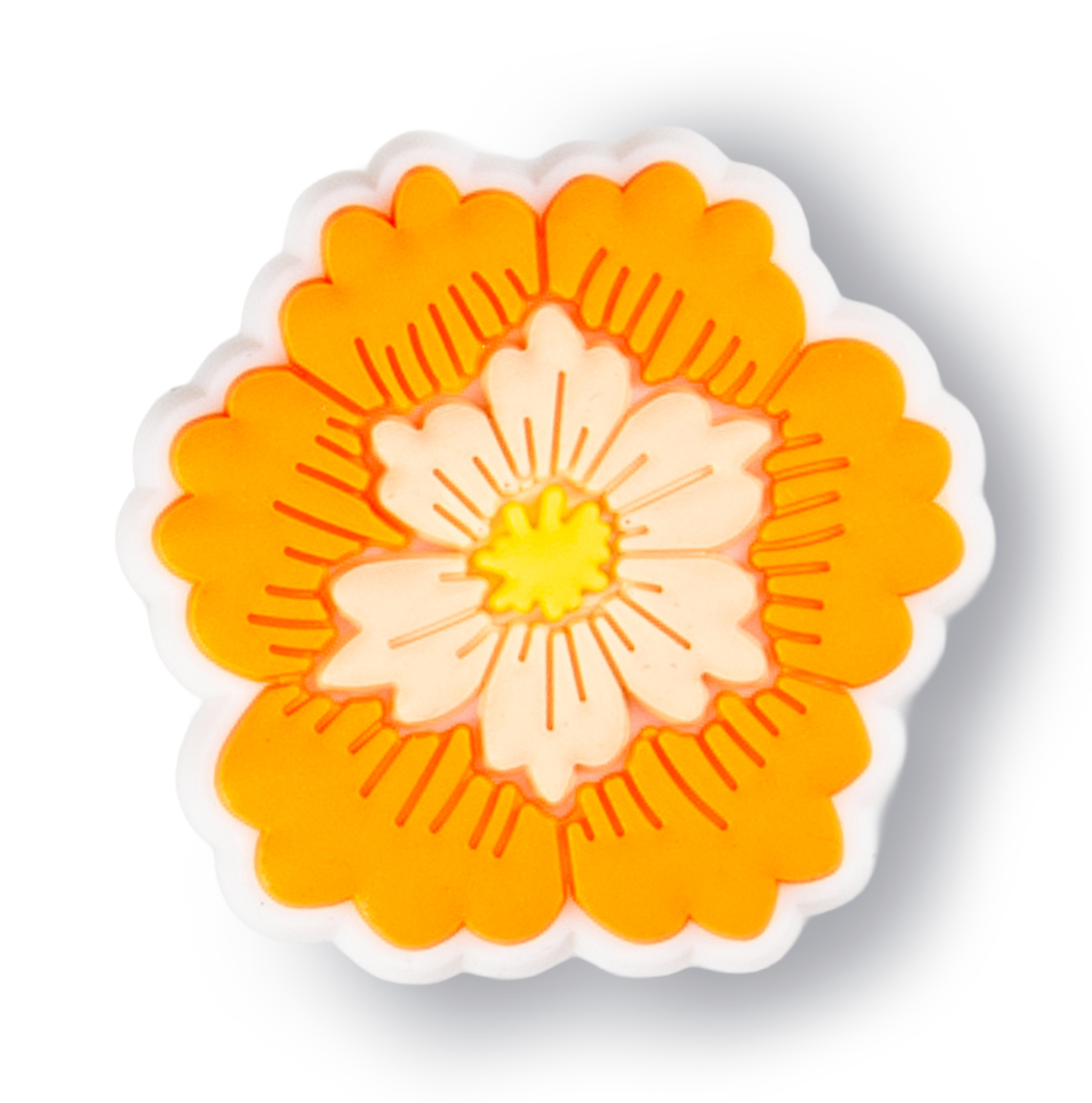 Orange Citrus Flower Charm