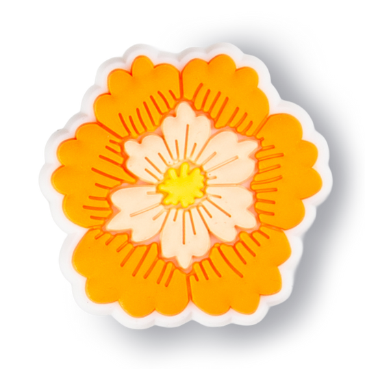 Orange Citrus Flower Charm