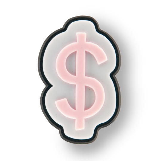 Pink Dollar Sign Charm