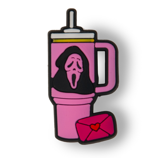 Pink Ghostface Stanley Cup Charm
