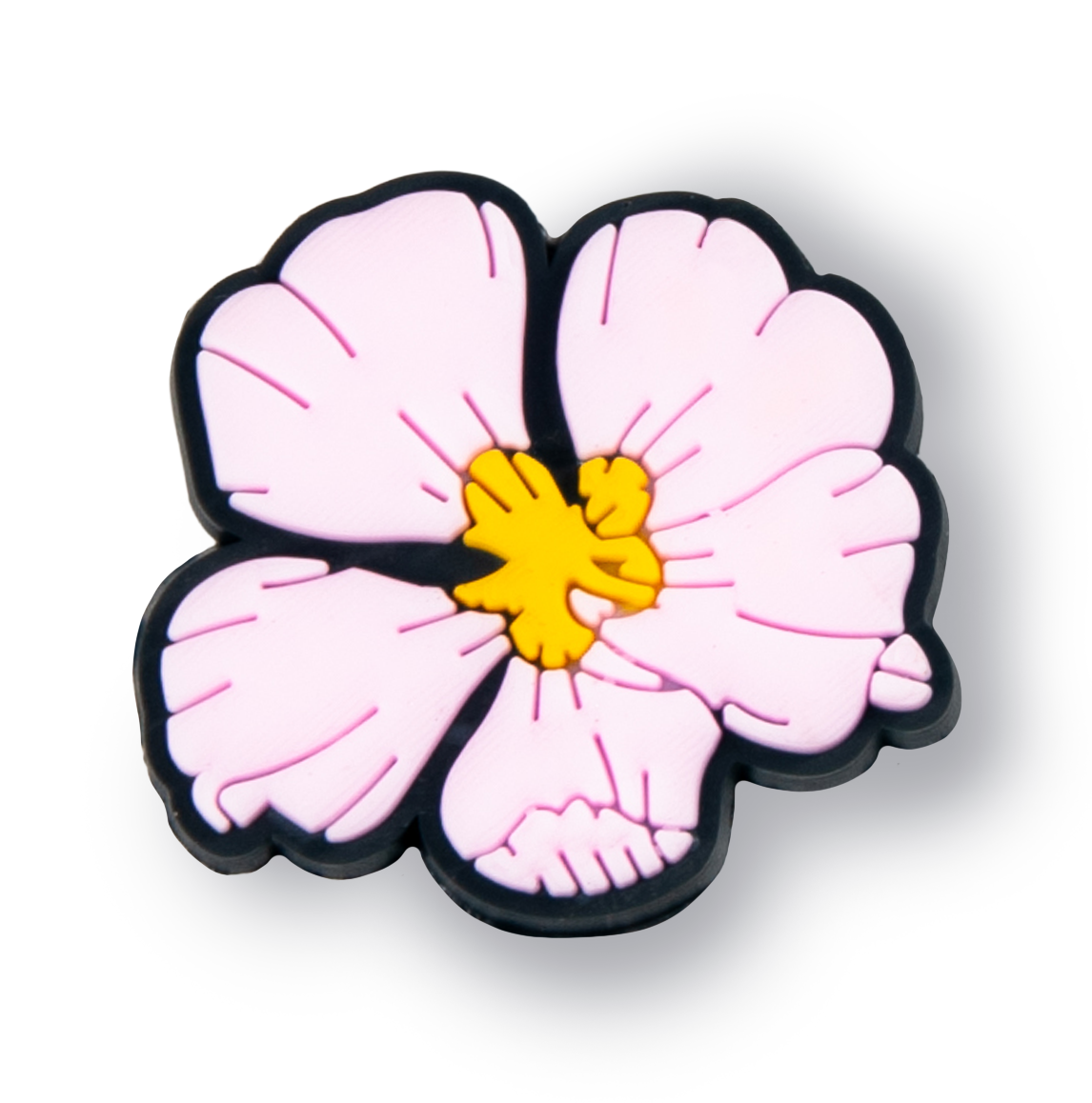 Pink Hibiscus Flower Charm