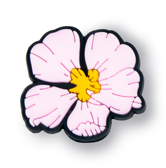 Pink Hibiscus Flower Charm