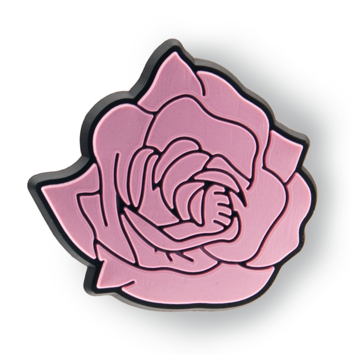 Pink Rose Flower Charm