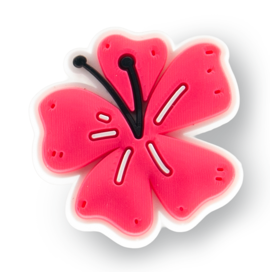 Pink Tropical Flower Charm