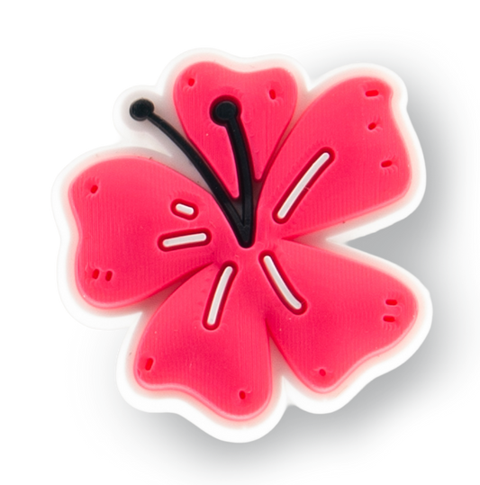 Pink Tropical Flower Charm