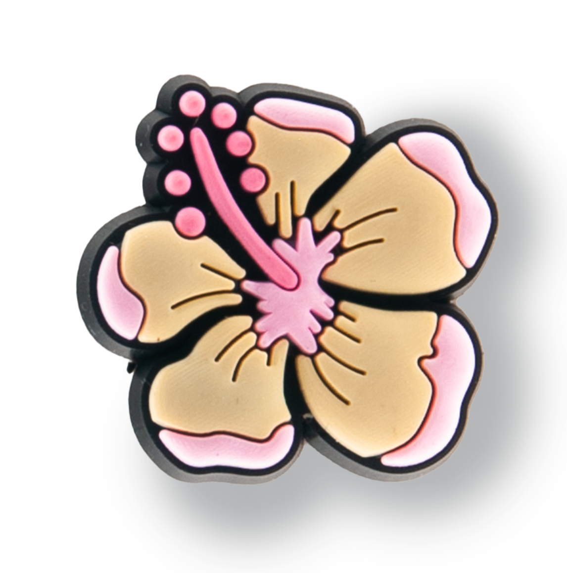 Pink & Cream Azalea Flower Charm