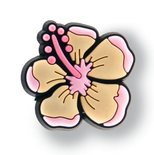 Pink & Cream Azalea Flower Charm