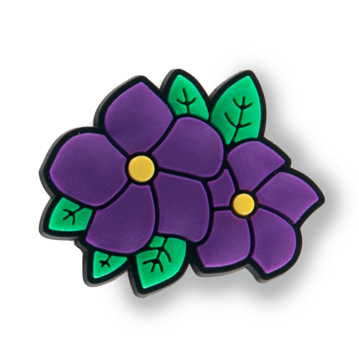 Purple Flowers Charm