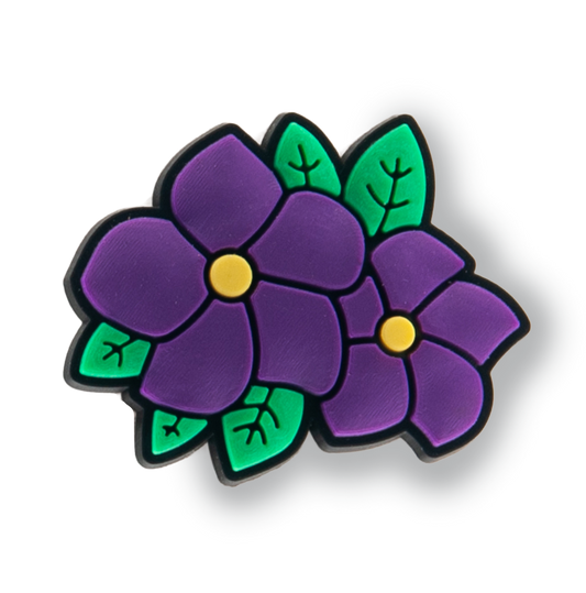 Purple Flowers Charm