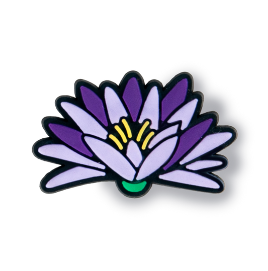 Purple Lotus Flowers Charm
