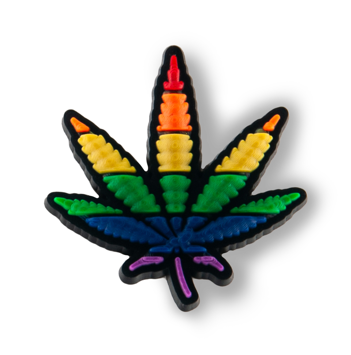 Rainbow MJ Leaf Charm