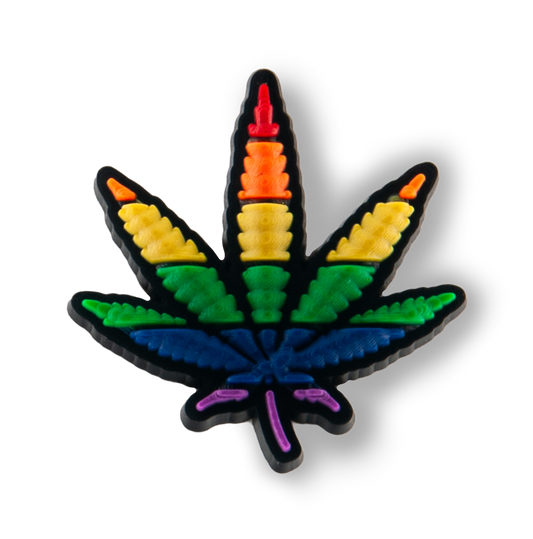 Rainbow MJ Leaf Charm
