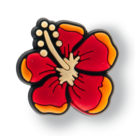 Red Azalea Flower Charm