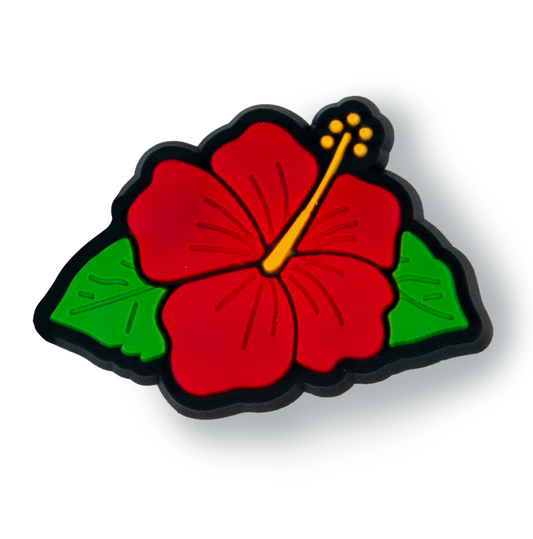 Red Tropical Flower Charm