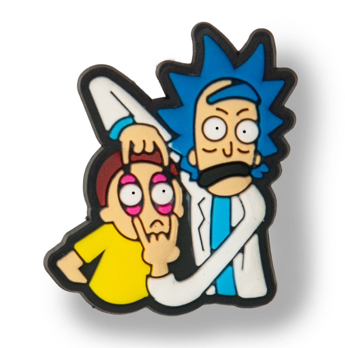 Rick Opening Morty's Eyes Charm