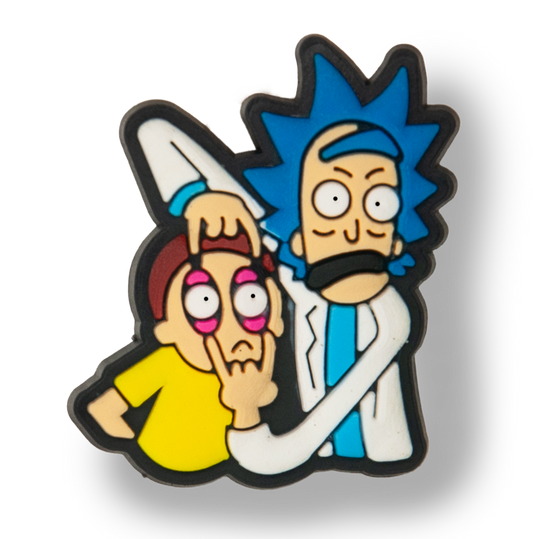 Rick Opening Morty's Eyes Charm