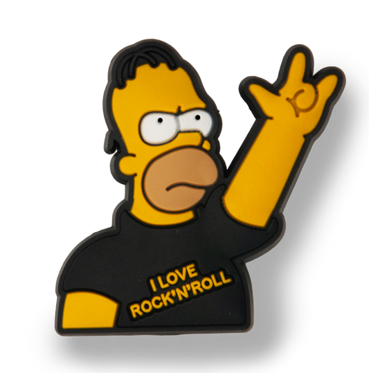 Rock N Roll Homer Charm