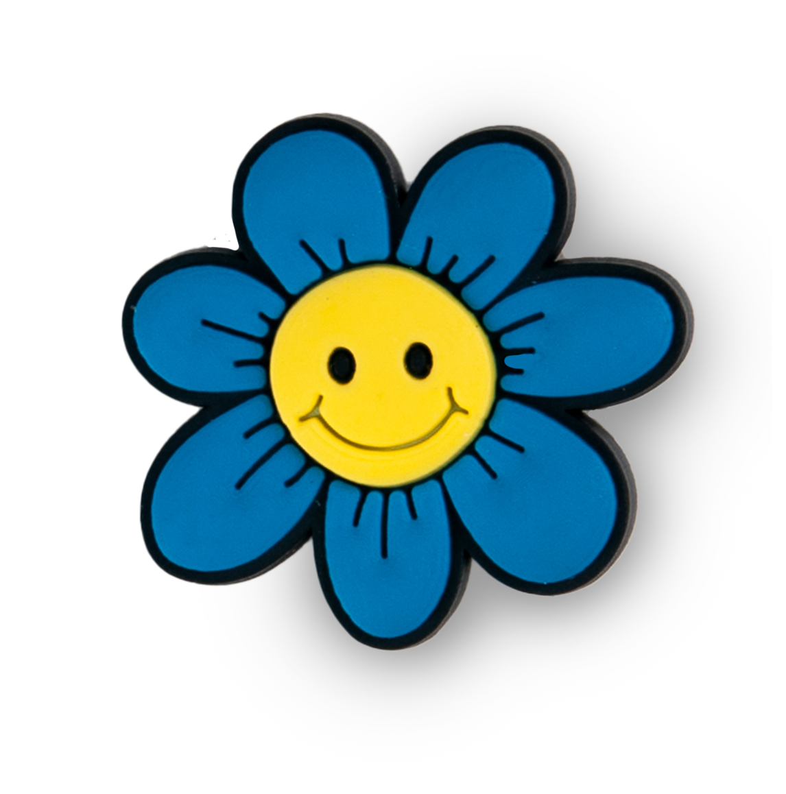 Smiley Flower Charm (Blue)