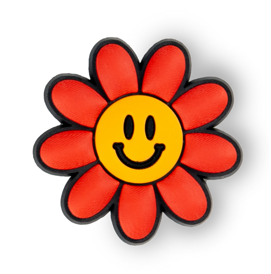 Smiley Flower Charm (Orange)