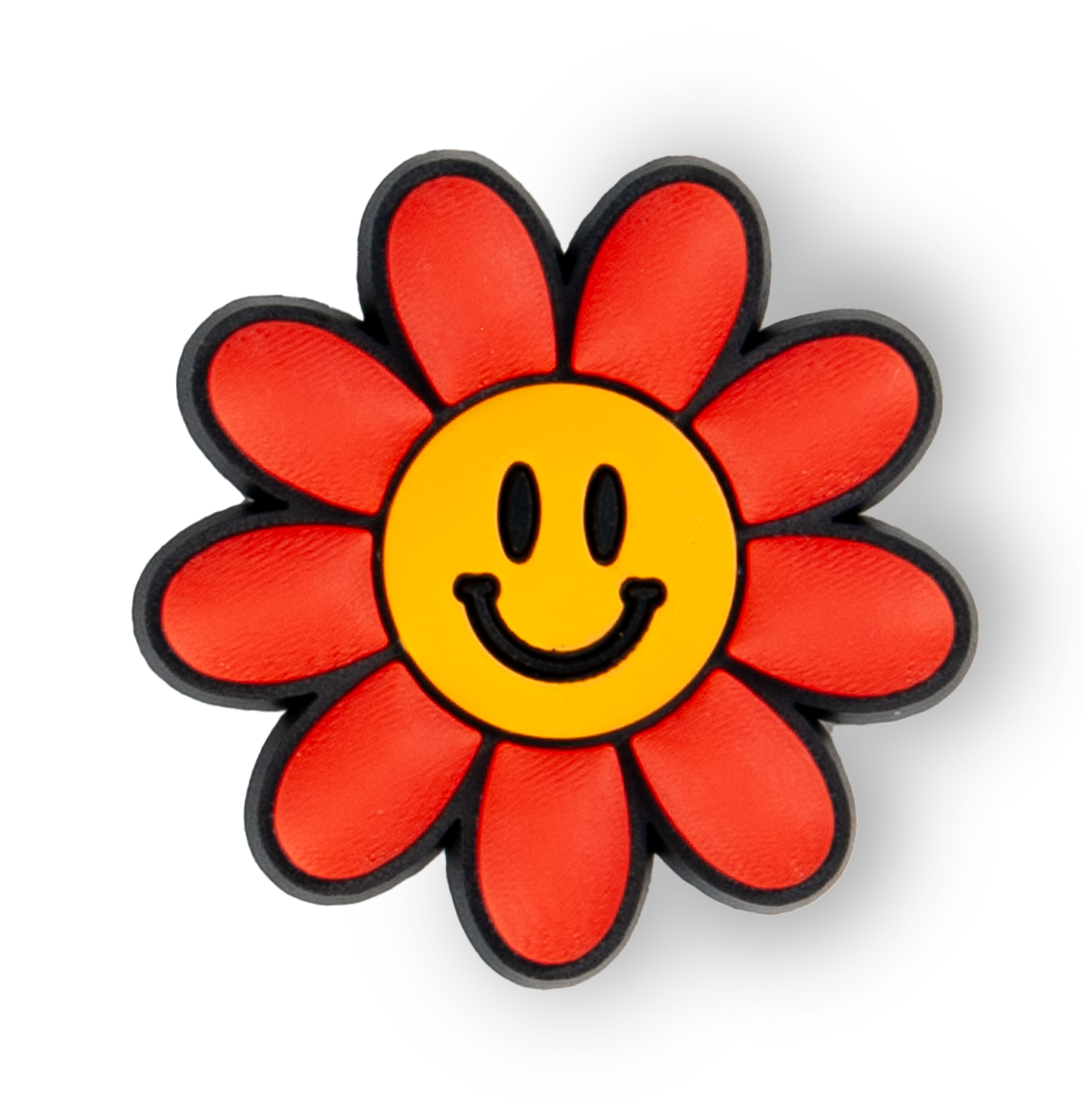 Orange Smiley Flower Charm