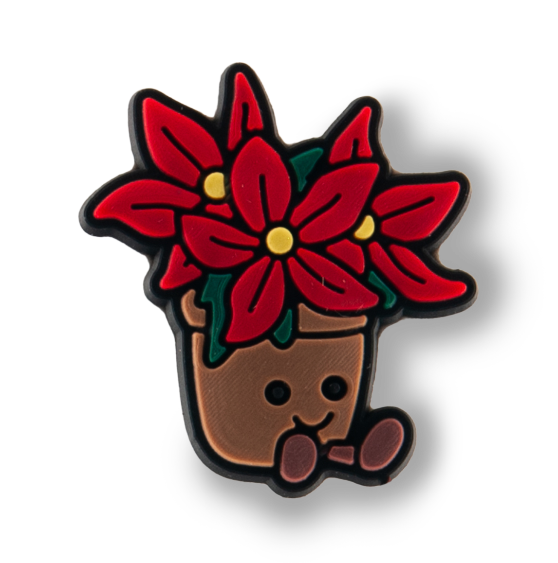 Smiling Red Flower Pot Charm