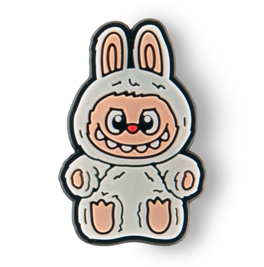 White Labubu Doll Charm